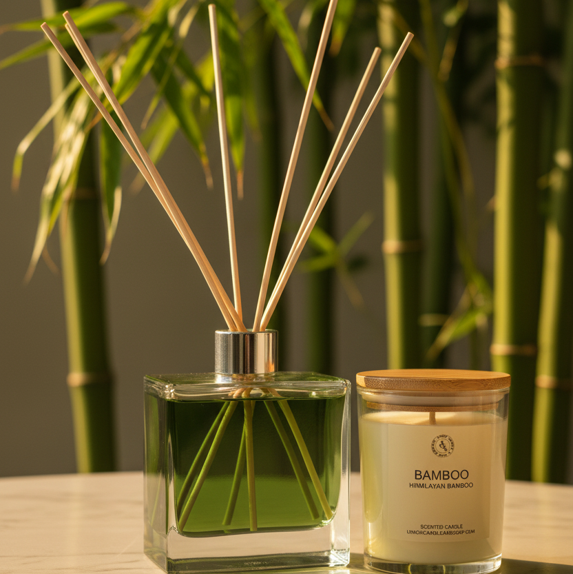 Bamboo - Reed Diffuser & Candle Set