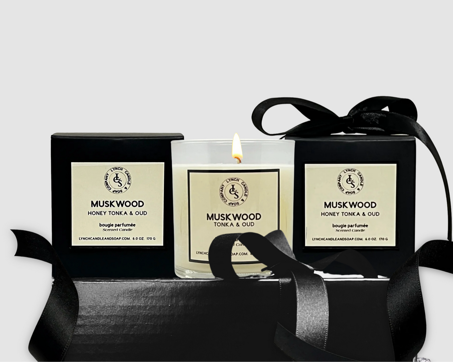 MuskWood - Honey Tonka + Oud Candle